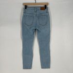 Madewell  Skinny Jeans Women 25 Blue Denim Cotton Button Fly High Rise Distressed Photo 14