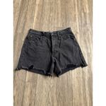 Free People We the Denim Cut Off Makai High Rise Jean Shorts Black Sz 27 Photo 1