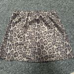 Leopard Print Mini Skirt with Bows Size M Photo 1