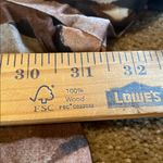 Pure by Ulla Popken Organic Cotton Button Down Shirt Asymmetrical Marbled 28/30 Brown Photo 6