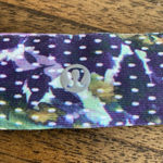 Lululemon New! Skinny Fly Away Tamer Floral multi color & White dot headband Photo 2
