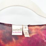 Sweet Pea Womens Y2K Fairycore Tie Dye Floral Sheer Mesh Festival Babydoll Top S Photo 1
