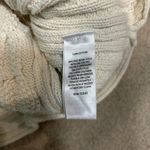 Max Studio  Cream  100% Cotton Cable Knit Raglan Pullover Sweater Cabin Size M Photo 4