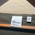 Aritzia TNA Homestretch Wide Scoopneck Long Sleeve Ribbed Shirt Green Small Photo 2