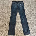 Current/Elliott Current/Elliot Distressed Dark Blue Denim Jeans‎ with Knee Rip Straight Leg Photo 8