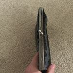 Vintage La Regale Black and Silver Beaded Clutch Photo 3