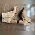 Vince Camuto chunky heel suede Chelsea style boots women’s size 7.5 Photo 4