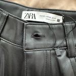 ZARA  Leather Pants Black Faux Photo 1