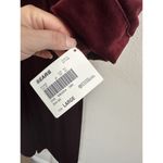 Vintage Amanda Stewart Velour Robe Womens Size Large Embroidered Floral Velvet Red Photo 3