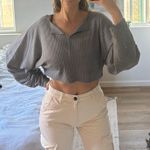 Urban Outfitters Gray Long Sleeve Top Photo 0