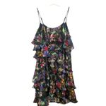 Gianni Bini  Off the Shoulder Flutter Sleeveless Mini Dress Size XS Black‎ Floral Photo 3