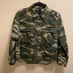 J.Crew Camo Utility Shacket Size Large Petite Photo 4