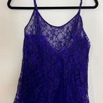 Victoria's Secret Victoria’s Secret Vintage Gold Label Purple Lace Babydoll Cami Small Photo 0