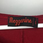 Mezzanine Red Crew Neck High Low Shirt Small Photo 7