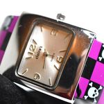 Claire's Skull & Crossbones Pink Black Cuff Punk Goth New Battery Watch Photo 0