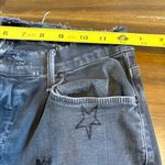 Mother The Double Fray Charmer Written in the Stars Embroidered Skinny Jeans 27 Black Photo 8