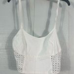 Hurley  White Kate Crop Halter Top Size Medium NWT Photo 2