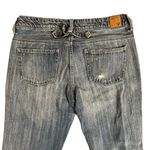 American Eagle  Womens Boy Fit Jeans Size 4 Live Your Life Distressed Jeans Photo 4