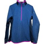 Columbia Ombre Springs Fleece Half Zip Omni Wick Performance Mock Neck Blue M Photo 1