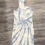 ZARA  blue white tie dye asymmetrical dress small Photo 2