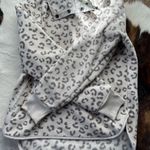 Green Tea Printed Fleece Top Khaki Leopard Photo 0