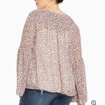 Torrid ✨  Pink Floral Print Chiffon Lace Up Top✨ Photo 2