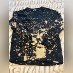 Orvis  Black and Tan Splattered Sweatshirt Photo 0