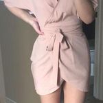 Nude Wrap Dress Tan Size 4 Photo 0