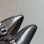 Prada y2k buckle gun-metal metallic pumps Photo 8