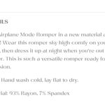 The Foxy Kind Airplane Mode Romper Tan Size M Photo 4