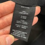 Theory Lamb Leather Black Leggings Sleek Pants Elastic Waist Zipper Details 10 Photo 7