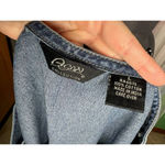 Christopher & Banks Jumper dress denim embroidered ribbon flowers 1990s Photo 8