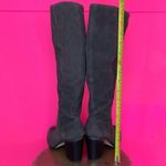 Splendid  Dark Gray Suede Block Heel Knee High Boot Sz 6.5 Photo 3