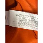 ZARA Women's Orange Satin Collared Long Sleeve Button Down Shirt Blouse Top Sz S Photo 3