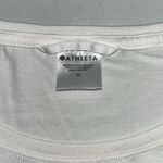 Athleta  Size 2X Magnolia White Cut-Out Back Air Out Cinch Tee Knit Top Shirt Photo 3