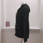 Beverly Hills Polo Club  Hooded Jacket Black Zip Front  Size M NWT Photo 2