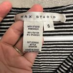 Max Studio Black White Stripe Sleeveless Top Blouse Size Small Womens Casual Photo 3