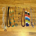 Y2K Necklace Bundle of 10 Puka Shell Beads Chunky Jewelry Beads Costume Chunky Photo 0