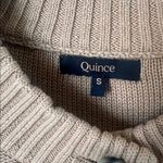 Quince  organic cotton camel cropped cardigan sweater Photo 7