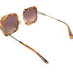 Marc Jacobs  $255 Womens Sunglasses Brown Marble Metal Square Frame Retro Photo 2