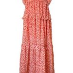 Emma & Michele Emma and Michelle- Women's Ruffle Sleeve V-Neck Tier Ditsy Midi Dress Size‎ S Photo 1