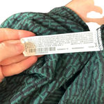 ZARA  Jacquard Polo Short Sleeve Tee Shirt Dress Green Black‎ Size Medium Photo 8