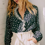Sézane Sezane X SEA NY Chloe shirt in small navy floral print Photo 0