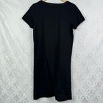 Gap  Black Short‎ Sleeve Button Neck Pintuck T-Shirt Dress Size 10 Photo 11