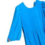 Charles Henry NWT  Nordstrom Aqua Blue Tie Back Midi 3/4‎ Sleeve Dress Size Large Photo 3