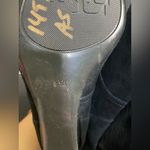 Lauren Ralph Lauren TAMIA 100% Leather Black Wedged Laced Booties Photo 6