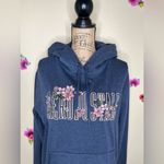 Aeropostale Embroidered Hooded Blue Gray Sweatshirt & Pants Size Large Photo 2