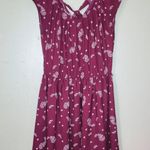 LC Lauren Conrad 𝅺Lauren Conrad LC medium burgundy cream paisley print midi dress Photo 2