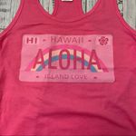 Hawaii Aloha Island Love Pink Tank Top. Size Medium. New With Tags. Photo 4