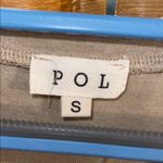 POL Silver Tan Short Sleeve Tee for Casual Elegance Photo 1